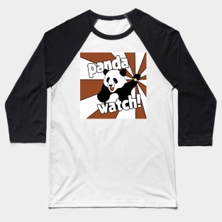 Panda Watch Baseball T-Shirt